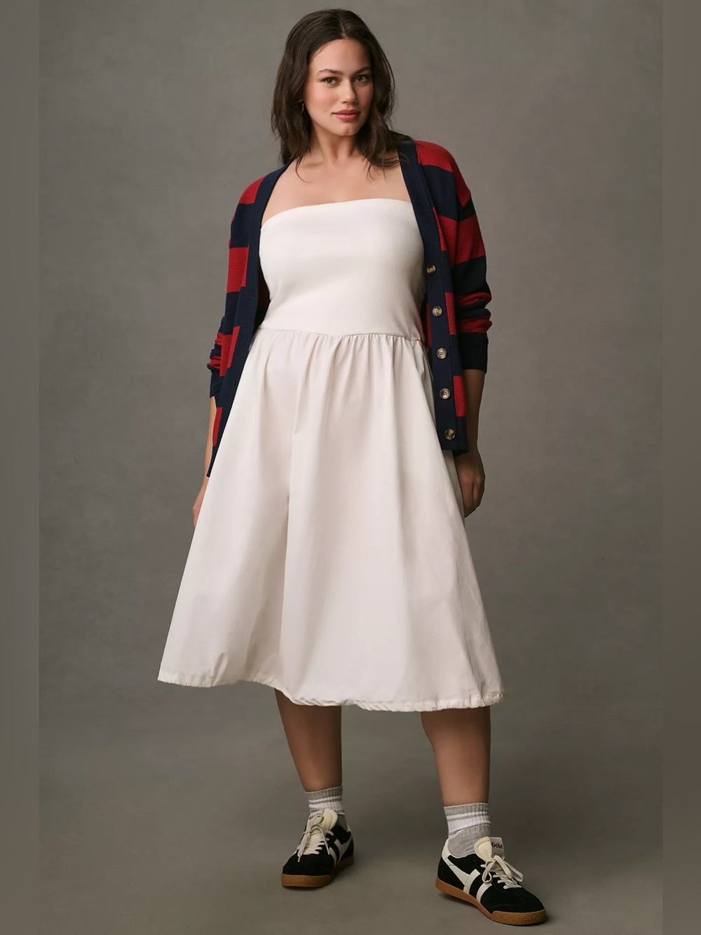 NWT Daily Practice by Anthropologie Strapless Midi Dress $98 Medium